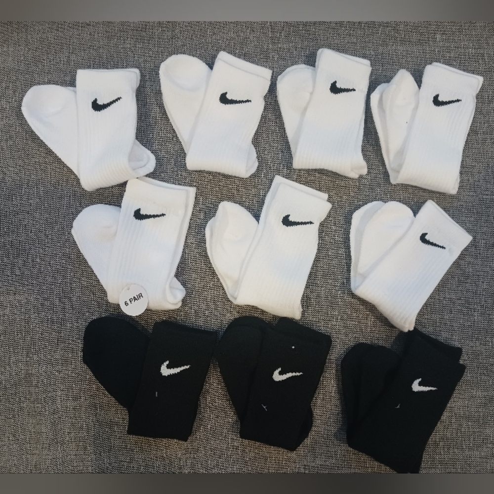 New Nike  Kids 10 -Pack Dri-FIT Performance Crew Socks